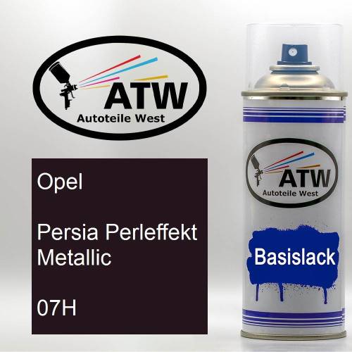 Opel, Persia Perleffekt Metallic, 07H: 400ml Sprühdose, von ATW Autoteile West.